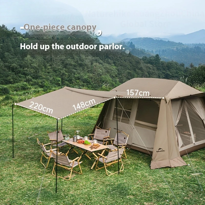 Naturehike Village 6.0 Camping One-touch Tent Fast Open Large Space 150D Black Coated UPF11000+ Automatic Roof Tent With Shelter
Naturehike Village 6.0 Camping One-touch Tent Fast Open Large Space 150D Black Coated UPF11000+ Automatic Roof Tent With Shelter