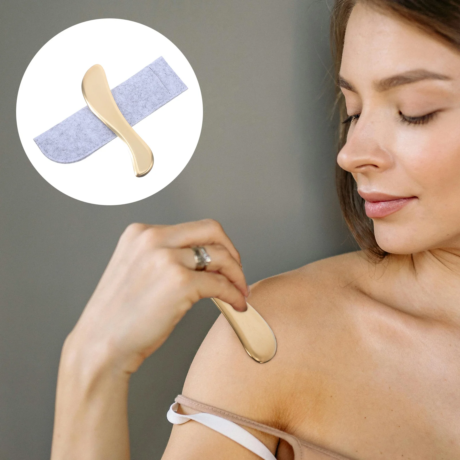 Brass Massage Board Gua Tool for Body Face Neck Shoulder Feet Arms Massaging Supply Scraping Therapy Pain Relief Stress
Brass Massage Board Gua Tool for Body Face Neck Shoulder Feet Arms Massaging Supply Scraping Therapy Pain Relief Stress