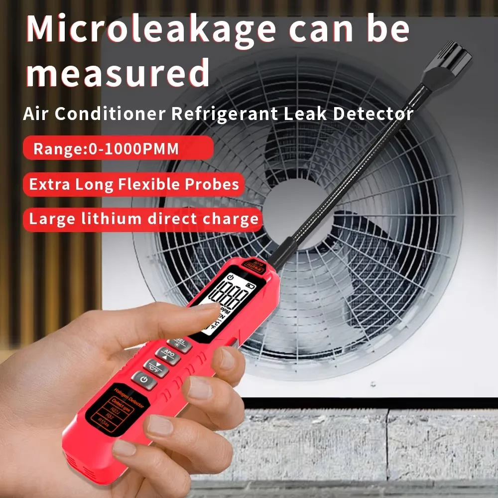 ZL-77A Refrigerant Gas Leak Detector 0-1000PPM Freon Leakage Tester for CFC HFC HCFC HVAC Air Conditioner Gas Monitor
ZL-77A Refrigerant Gas Leak Detector 0-1000PPM Freon Leakage Tester for CFC HFC HCFC HVAC Air Conditioner Gas Monitor