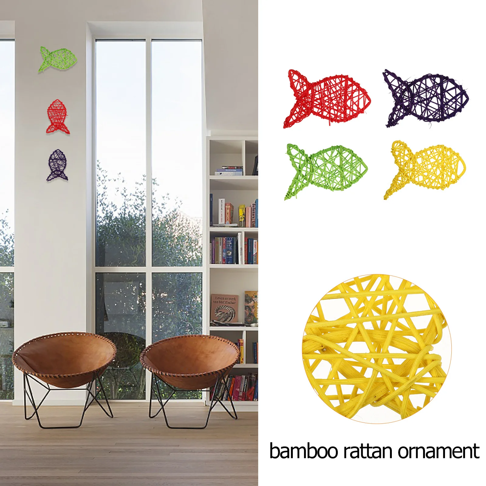 20Pcs Love Fish Rattan Adornments Creative Hanging Bamboo Rattan Ornament Indoor Desktop Decor Hanging Bamboo Ornament
20Pcs Love Fish Rattan Adornments Creative Hanging Bamboo Rattan Ornament Indoor Desktop Decor Hanging Bamboo Ornament