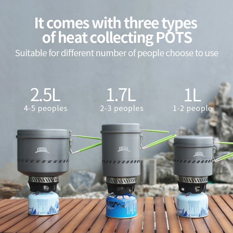 BRS-TS20 Reactor Head Outdoor Heat Collection Pot For Heating Windproof Camping And Multi-purpose Water Boiling Tools
BRS-TS20 Reactor Head Outdoor Heat Collection Pot For Heating Windproof Camping And Multi-purpose Water Boiling Tools