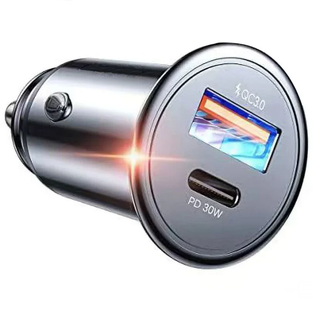 USB C Car Charger 48W Dual Ports Car Power Adapter With PD30W And QC18W Fast Charging Compatible For IPhone 15/14/13/12 Series
USB C Car Charger 48W Dual Ports Car Power Adapter With PD30W And QC18W Fast Charging Compatible For IPhone 15/14/13/12 Series
