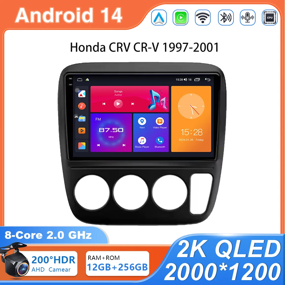 Автомобильный радиоприемник Android 14 для Honda CRV CR-V 3 1997-2001, мультимедийный видеоплеер, навигация Carplay Auto WlFl 4G 2 din GPS DSP BT
Автомобильный радиоприемник Android 14 для Honda CRV CR-V 3 1997-2001, мультимедийный видеоплеер, навигация Carplay Auto WlFl 4G 2 din GPS DSP BT