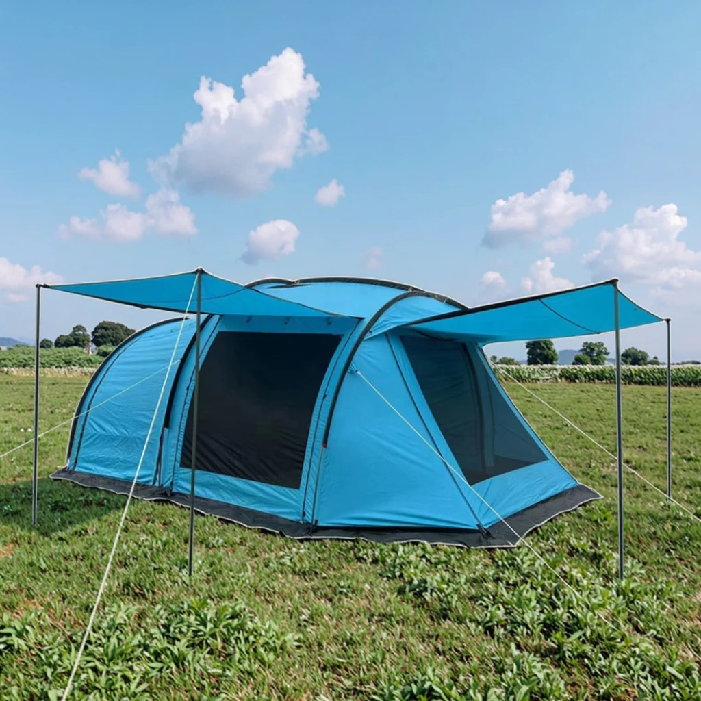 Factory Wholesale Outdoor Large Space Tunnel Tent for 6-8 Person Camping Tunnel Tent for Family
Factory Wholesale Outdoor Large Space Tunnel Tent for 6-8 Person Camping Tunnel Tent for Family