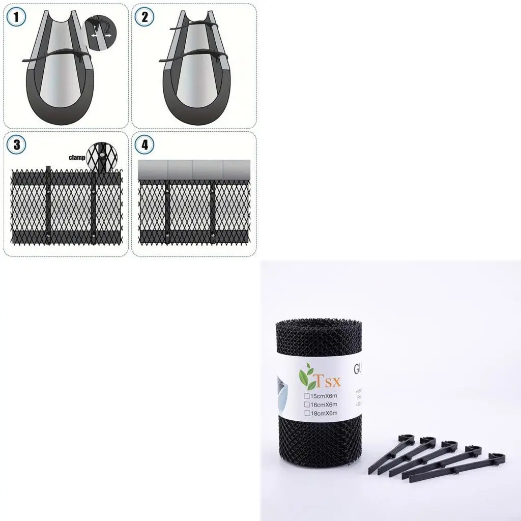 Gutter Guard Mesh Roof Gutter Guard Filters Fence with Fixed Hooks Sink Tree Leaves Anti Clogging Mesh Cover
Gutter Guard Mesh Roof Gutter Guard Filters Fence with Fixed Hooks Sink Tree Leaves Anti Clogging Mesh Cover