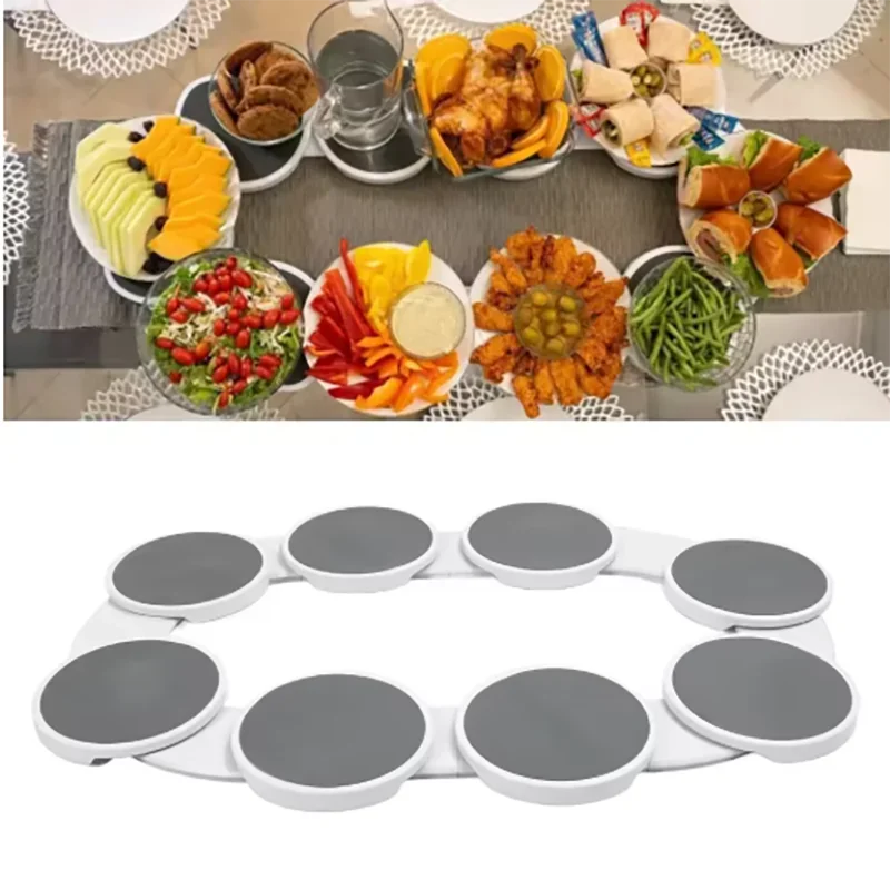 Kitchen Dining Table Turntable Kitchen Countertop Turntable 360 Degree Rotation Versatile Heat Resistant for Rectangular Table
Kitchen Dining Table Turntable Kitchen Countertop Turntable 360 Degree Rotation Versatile Heat Resistant for Rectangular Table