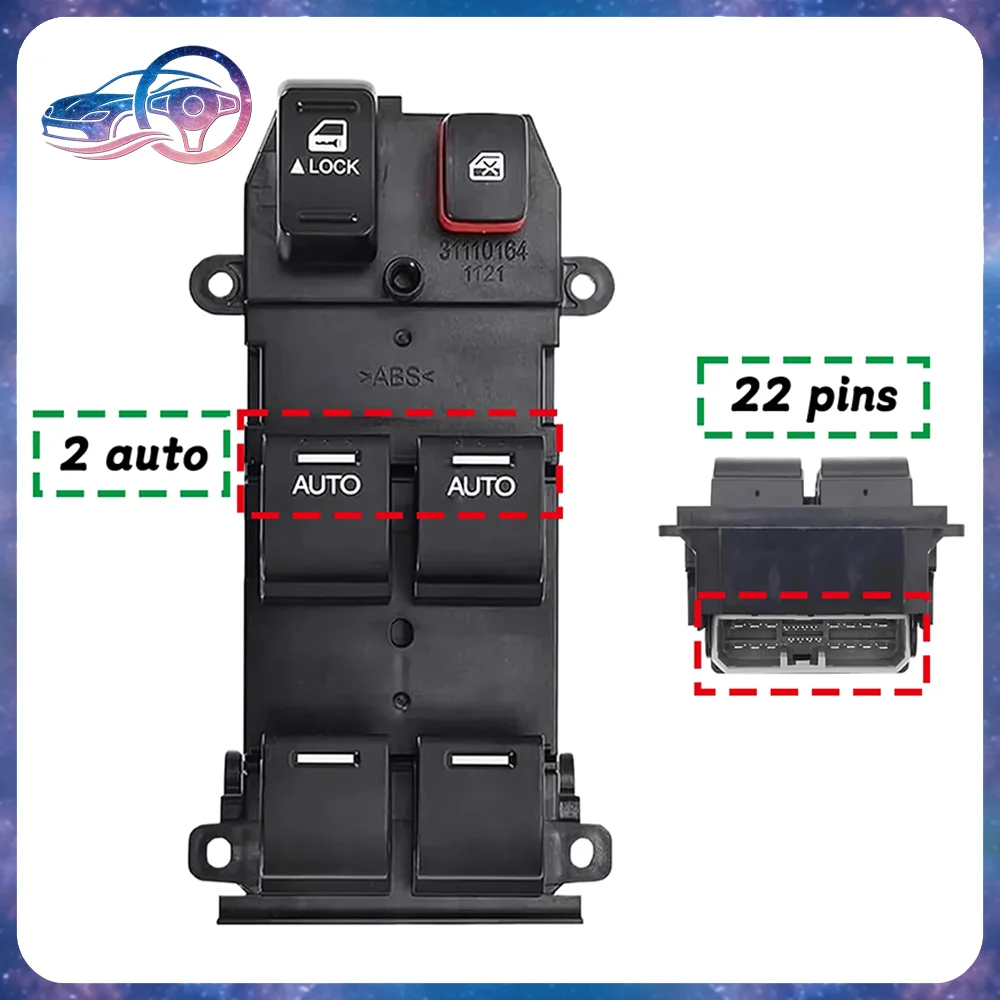 Electric Power Window Control Switch Button Front Left For Honda CRV 2008 2009 2010 2011 35750-SWA-G01
Electric Power Window Control Switch Button Front Left For Honda CRV 2008 2009 2010 2011 35750-SWA-G01