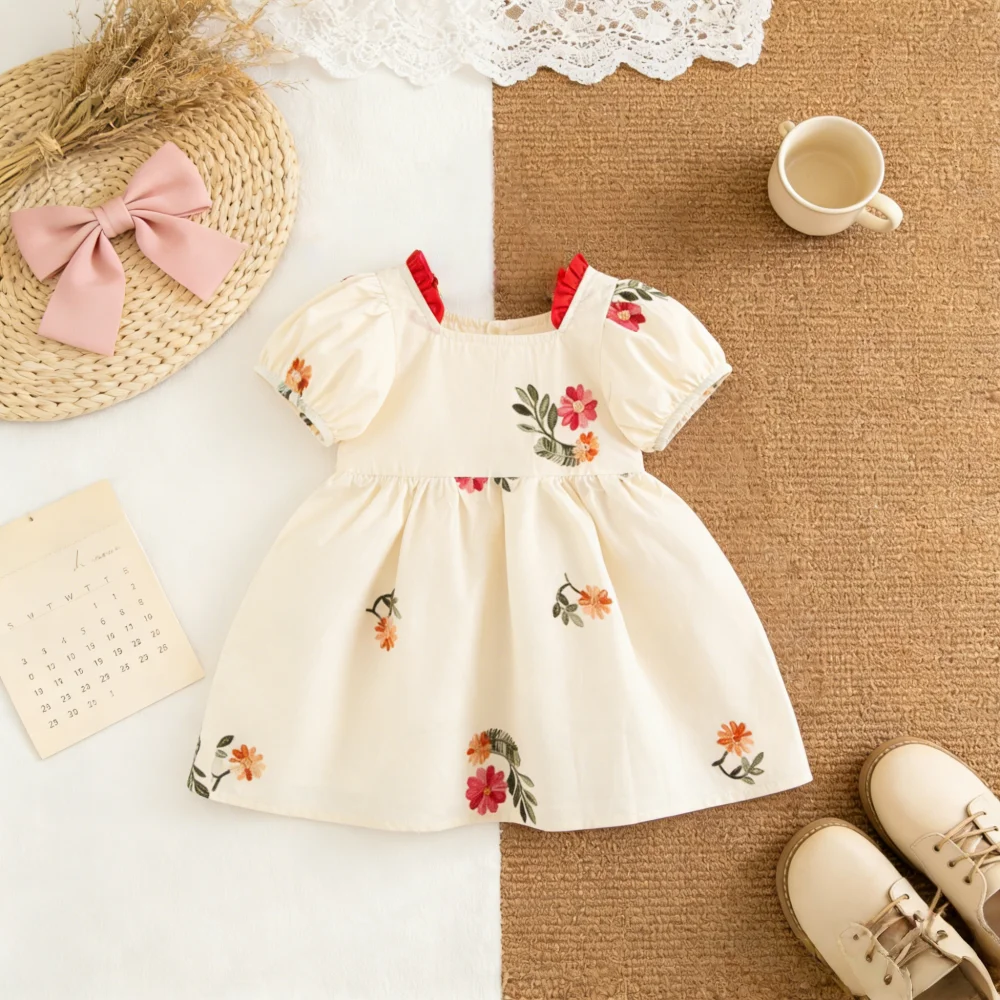 Baby Girl Dress Summer Floral Cotton Short-Sleeve Girls Dress Adorable Princess Baby Dress Baby Girl Clothes
Baby Girl Dress Summer Floral Cotton Short-Sleeve Girls Dress Adorable Princess Baby Dress Baby Girl Clothes