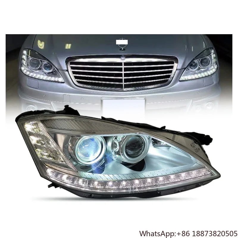 W221 Headlights for Benz S300 S350 S400 Upgrade LED Headlight 2006-2009 Head Lamp DRL Signal Projector Lens Accessories Modified
W221 Headlights for Benz S300 S350 S400 Upgrade LED Headlight 2006-2009 Head Lamp DRL Signal Projector Lens Accessories Modified