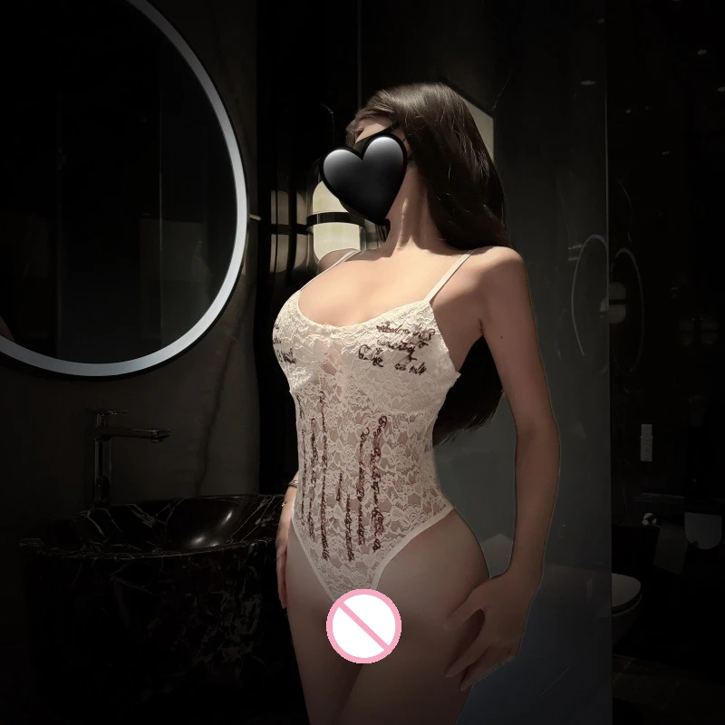 Sexy Lace Up Woman Letter Print Bodysuits U Collar Hollow Out Long Sleeves Skinny Mesh Look Slimmer Korean Hottie Outfits
Sexy Lace Up Woman Letter Print Bodysuits U Collar Hollow Out Long Sleeves Skinny Mesh Look Slimmer Korean Hottie Outfits