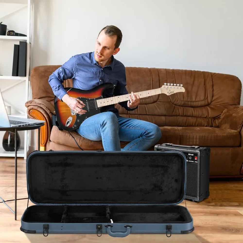 Cases Hard-Shell Wood Case for Standard Electric Guitars Telecaster &Lock
Cases Hard-Shell Wood Case for Standard Electric Guitars Telecaster &Lock