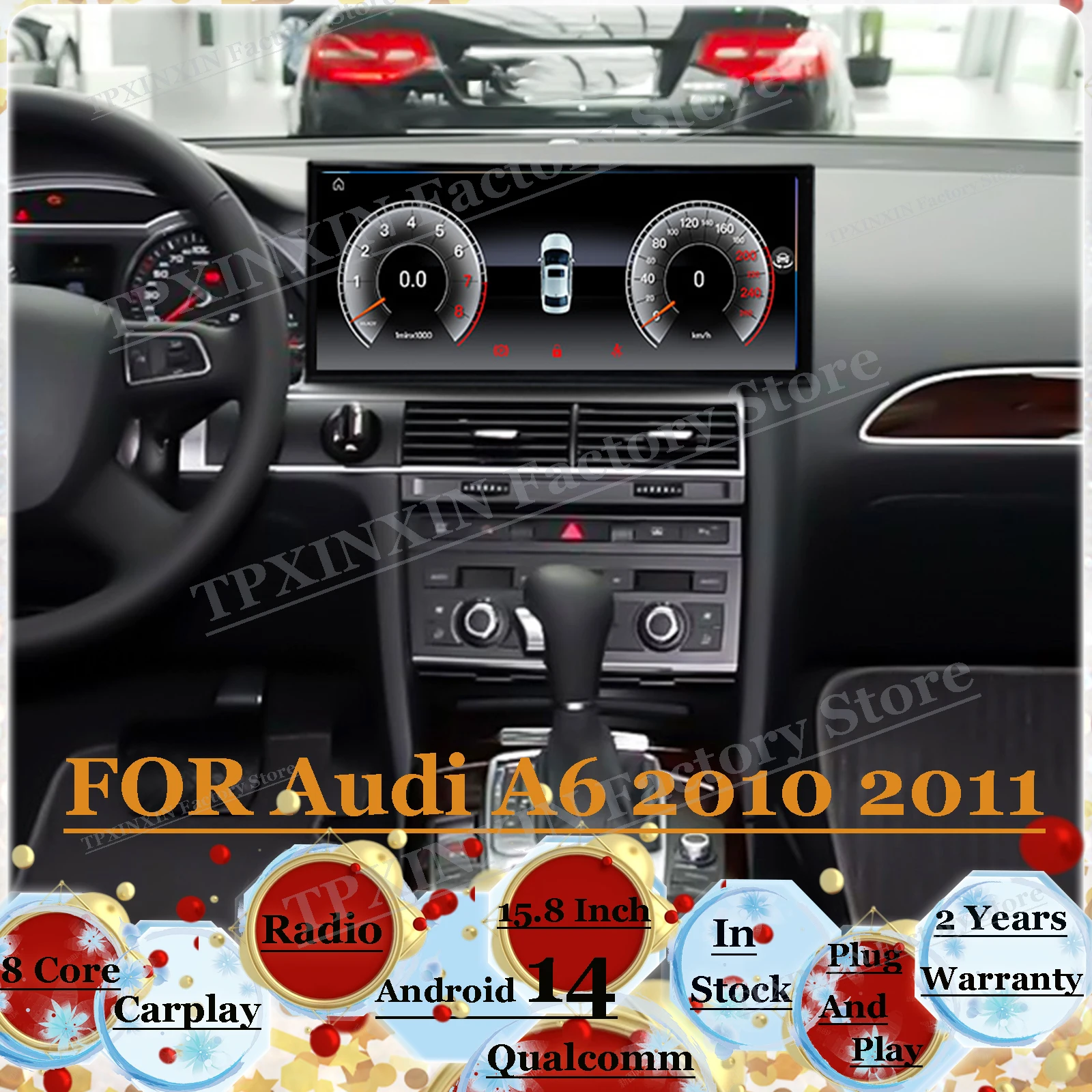 15,8-дюймовый мультимедийный GPS-навигатор с 8-ядерным процессором Android для Audi A6 2010-2011, автомобильная магнитола, стерео-ресивер, CarPlay, головное устройство
15,8-дюймовый мультимедийный GPS-навигатор с 8-ядерным процессором Android для Audi A6 2010-2011, автомобильная магнитола, стерео-ресивер, CarPlay, головное устройство