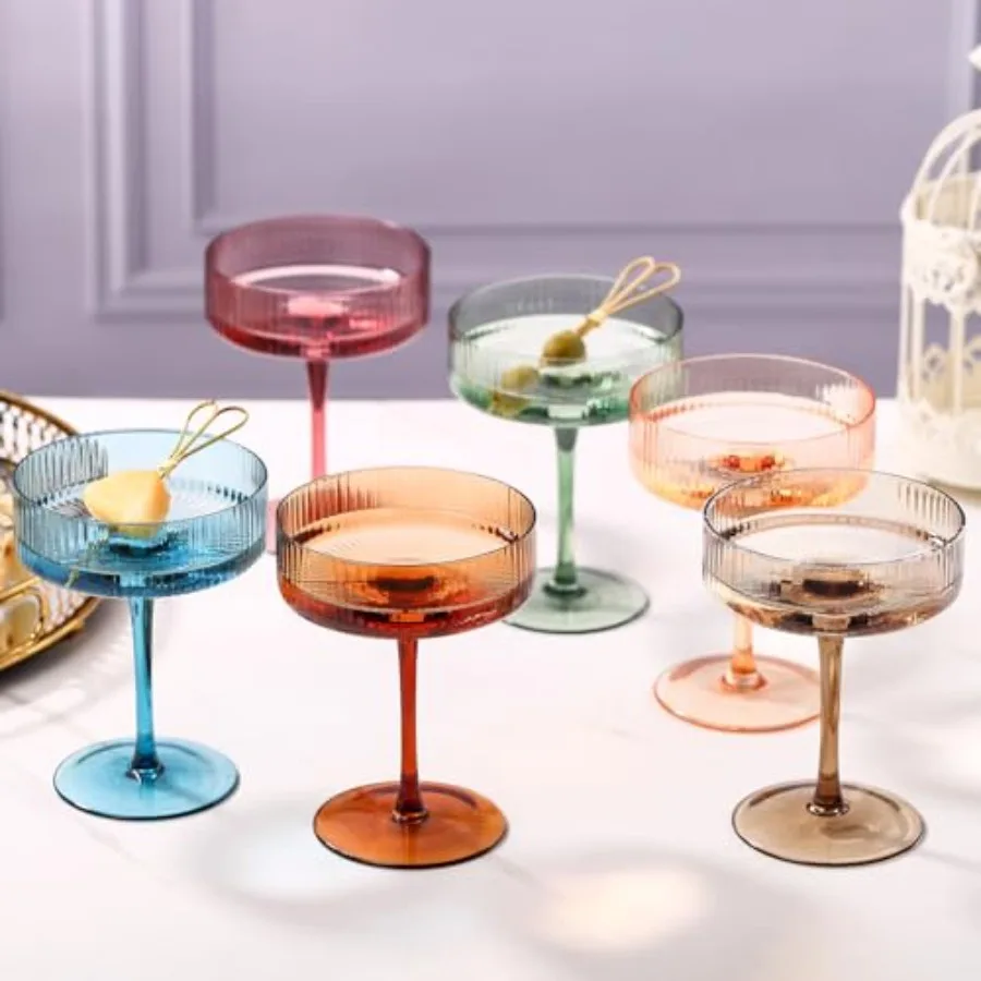 Colored Coupe Glasses Set of 6 9 oz martini Glasses Colorful Cocktail Glasses Set, Colored Coupe Glass, Champagne Coupe Glasses
Colored Coupe Glasses Set of 6 9 oz martini Glasses Colorful Cocktail Glasses Set, Colored Coupe Glass, Champagne Coupe Glasses