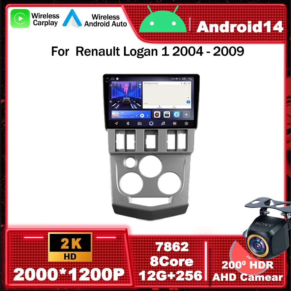 Автомагнитола на Android 14, мультимедийный видеоплеер, навигация GPS для Renault Logan 1 2004 - 2009 5G WIFI 4G BT DSP, головное устройство Carplay
Автомагнитола на Android 14, мультимедийный видеоплеер, навигация GPS для Renault Logan 1 2004 - 2009 5G WIFI 4G BT DSP, головное устройство Carplay