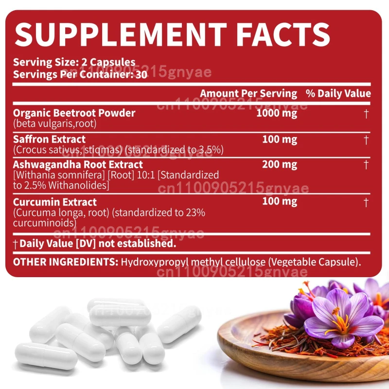 Добавка с натуральным экстрактом шафрана, без ГМО, без глютена, 60 капсул в бутылку — травяная добавка для настроения и когнитивной поддержки
Добавка с натуральным экстрактом шафрана, без ГМО, без глютена, 60 капсул в бутылку — травяная добавка для настроения и когнитивной поддержки