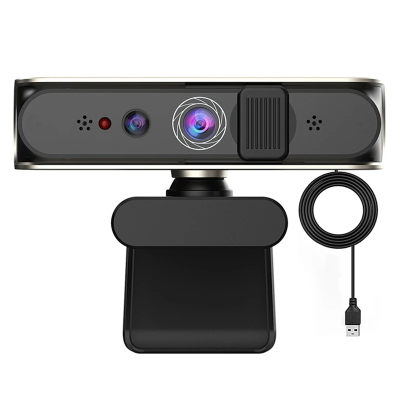 Настольный вход с распознаванием лиц, встроенный микрофон, камера для Windows Hello
Настольный вход с распознаванием лиц, встроенный микрофон, камера для Windows Hello