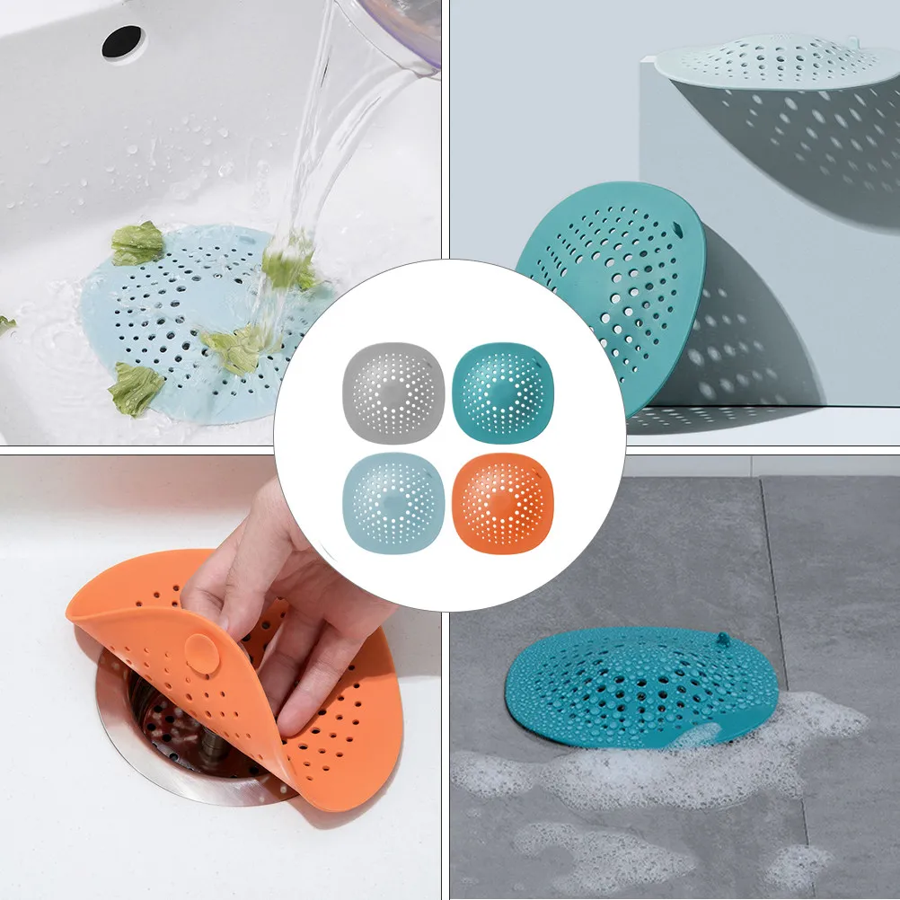 4Pcs Tpr Sink Drain Filter for Kitchen Bathroom Bathtub Fine Hole Design Anti-Clogging Hair Catcher Fast Drainage Floor Sink
4Pcs Tpr Sink Drain Filter for Kitchen Bathroom Bathtub Fine Hole Design Anti-Clogging Hair Catcher Fast Drainage Floor Sink