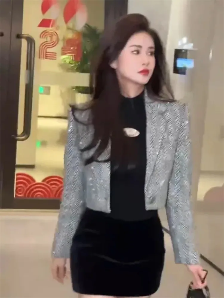 Suit Cardigan Jacket Skirt Two-piece Set Women Suit Y2k Clothing Long Sleeve Crop Tops Mini Dresses Streetwear Korean Chic New
Suit Cardigan Jacket Skirt Two-piece Set Women Suit Y2k Clothing Long Sleeve Crop Tops Mini Dresses Streetwear Korean Chic New