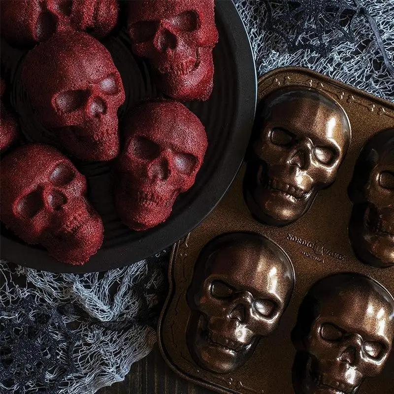 Новая форма для выпечки черепа на Хэллоуин 3D DIY форма для торта со скелетом холодильник безопасные формы для выпечки реалистичный кухонный противень инструмент
Новая форма для выпечки черепа на Хэллоуин 3D DIY форма для торта со скелетом холодильник безопасные формы для выпечки реалистичный кухонный противень инструмент