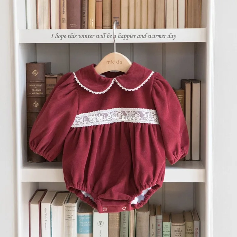 Baby Romper Outerwear 2024 Autumn and Winter New Girls Baby Peter Pan Collar Corduroy Cotton Romper
Baby Romper Outerwear 2024 Autumn and Winter New Girls Baby Peter Pan Collar Corduroy Cotton Romper