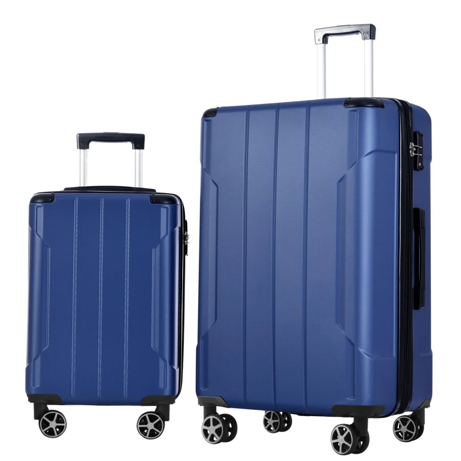 Hardshell ABS luggage sets for travel: black, scratch-resistant, expandable 2-piece suitcase set with TSA lock and 360 spinner
Hardshell ABS luggage sets for travel: black, scratch-resistant, expandable 2-piece suitcase set with TSA lock and 360 spinner