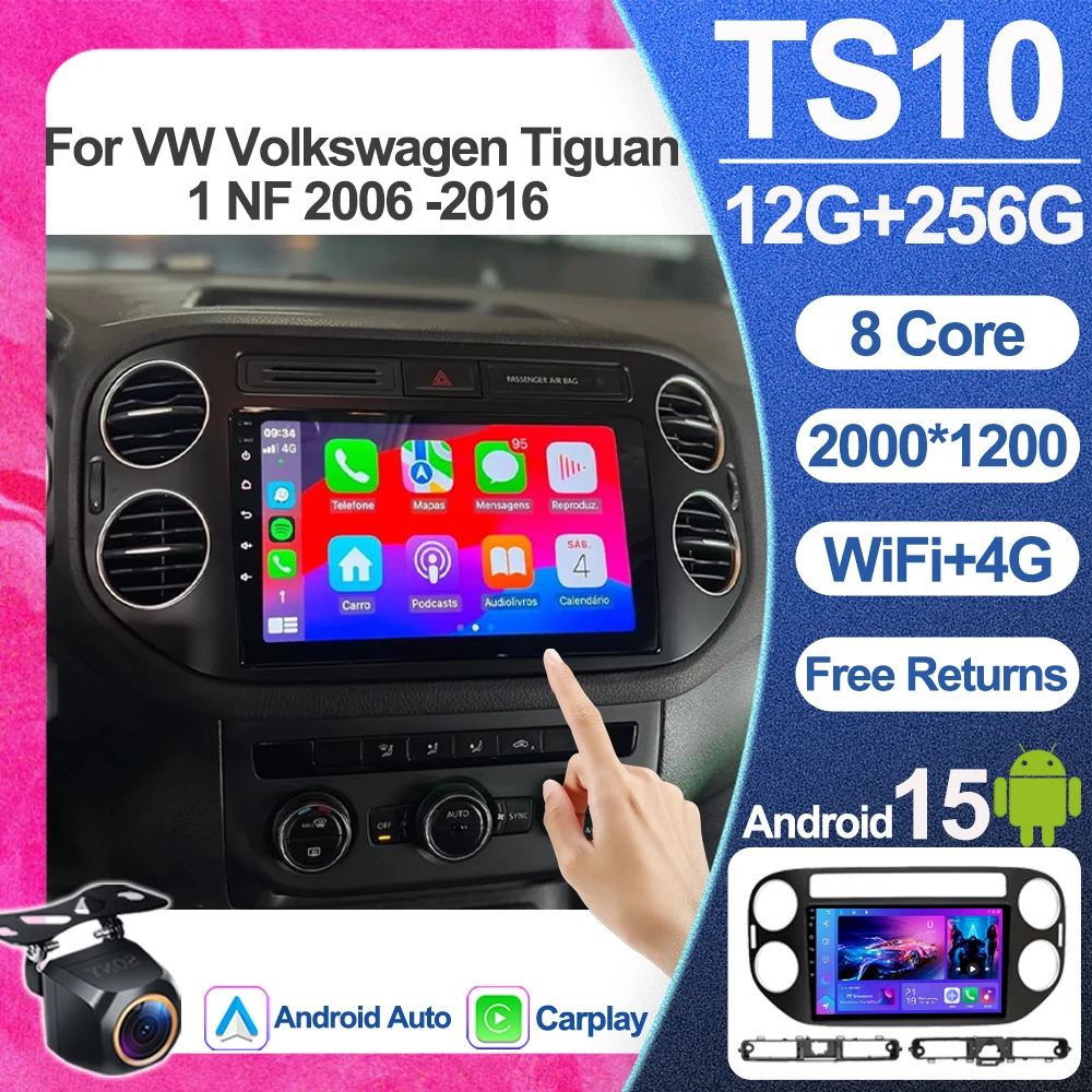 Автомагнитола Android 16 с CarPlay и GPS для VW Volkswagen Tiguan 1 NF 2006-2016, мультимедийный плеер с экраном 2K и поддержкой 5G
Автомагнитола Android 16 с CarPlay и GPS для VW Volkswagen Tiguan 1 NF 2006-2016, мультимедийный плеер с экраном 2K и поддержкой 5G