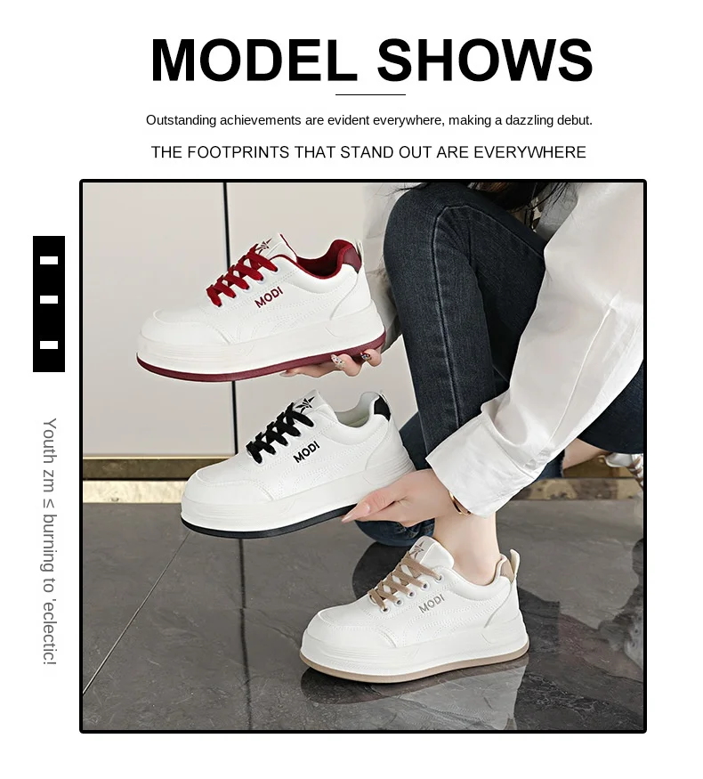 Women's Thick-Heeled Sneakers 2026 New Spring Soft Bottom Lightweight Casual Sports Breathable Board Shoes
Women's Thick-Heeled Sneakers 2026 New Spring Soft Bottom Lightweight Casual Sports Breathable Board Shoes