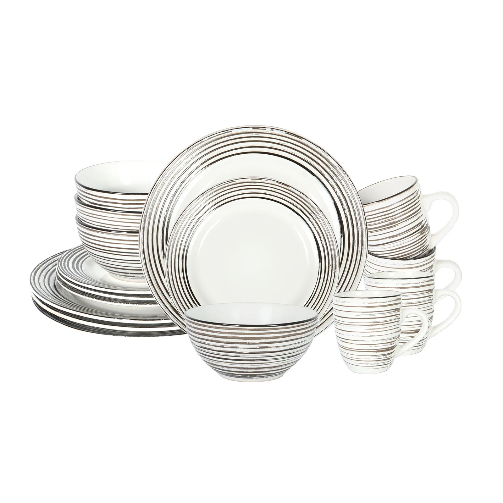 Home VSS, Stoneware Tree Bark Textured 16pc Dinnerware Set
Home VSS, Stoneware Tree Bark Textured 16pc Dinnerware Set