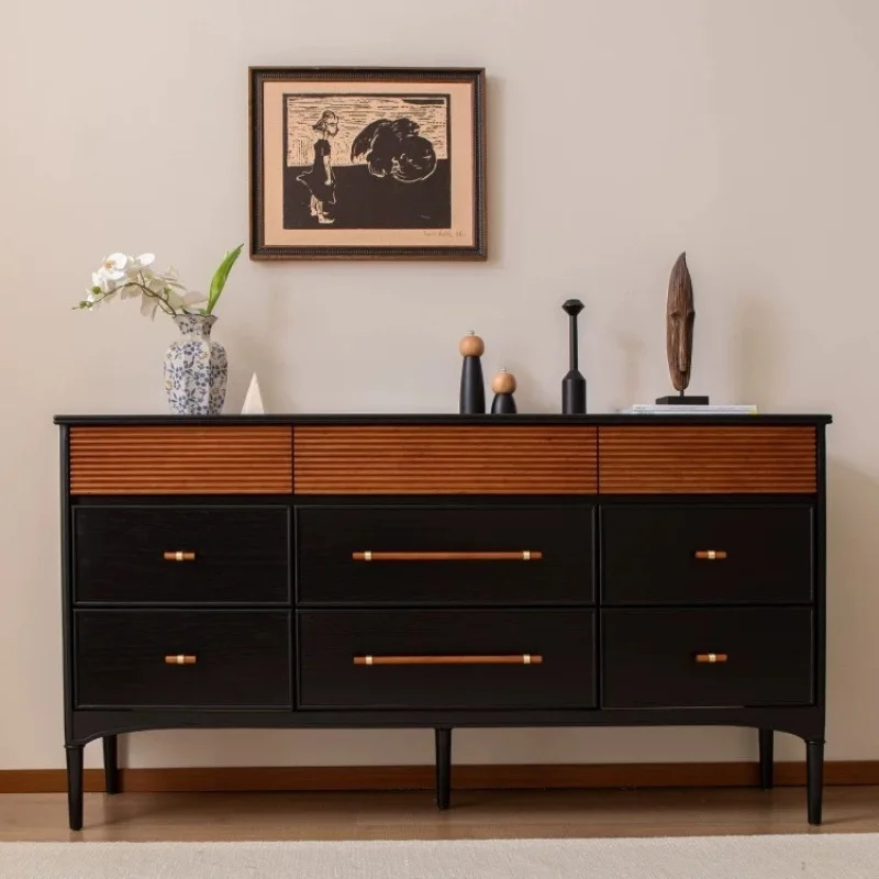Nordic modern solid wood chest, living room nine-bucket bedroom, diningside retro storage drawer, locker, bedsidestorage
Nordic modern solid wood chest, living room nine-bucket bedroom, diningside retro storage drawer, locker, bedsidestorage