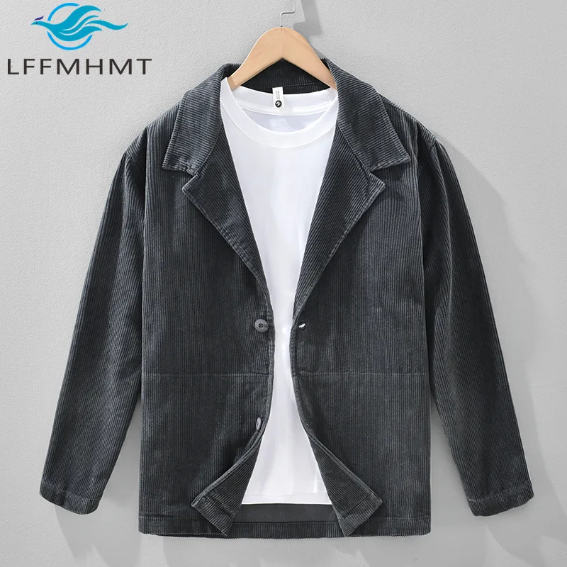 Y131 Vintage Corduroy Coats Notched Lapel Casual Men's Suit 2026 Spring Fashion Single Breasted Blazer Trendy Jackets
Y131 Vintage Corduroy Coats Notched Lapel Casual Men's Suit 2026 Spring Fashion Single Breasted Blazer Trendy Jackets