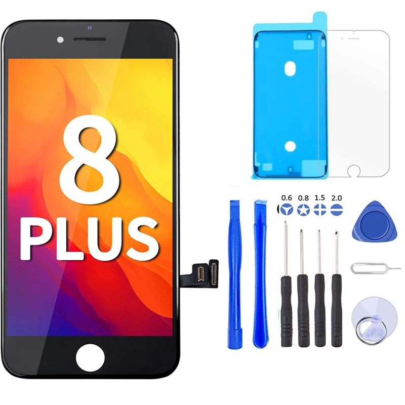 Screen Replacement for iPhone 8/SE 2020 LCD Screen 8Plus LCD Retina FHD Display with Repair Tool Kits & Waterproof Tape
Screen Replacement for iPhone 8/SE 2020 LCD Screen 8Plus LCD Retina FHD Display with Repair Tool Kits & Waterproof Tape
