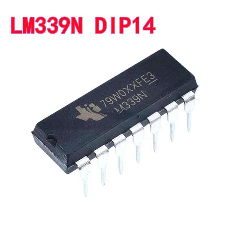 10PCS Brand New LM339 LM339N DIP14 Quad Voltage Comparator Through-Hole DIP Chip Quad-channel voltage comparator
10PCS Brand New LM339 LM339N DIP14 Quad Voltage Comparator Through-Hole DIP Chip Quad-channel voltage comparator