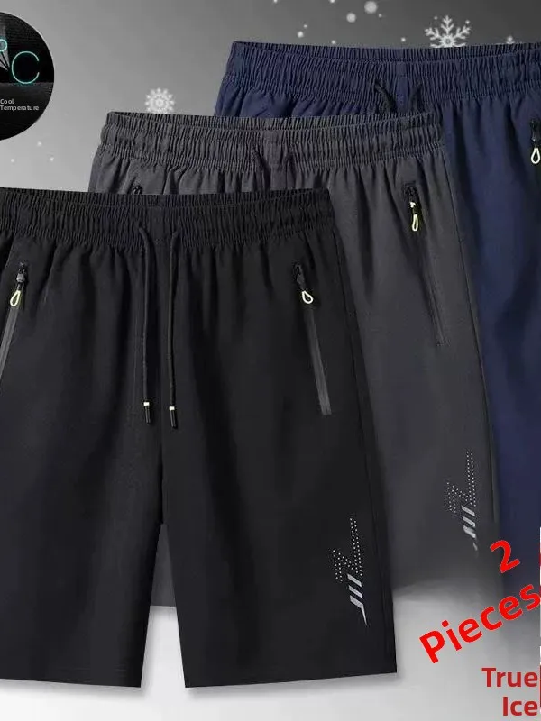 Summer Large Size Men's Shorts Sport Quick Dry Thin Ice Silk Five-Part Summer Student Casual Loose Middle Pants
Summer Large Size Men's Shorts Sport Quick Dry Thin Ice Silk Five-Part Summer Student Casual Loose Middle Pants