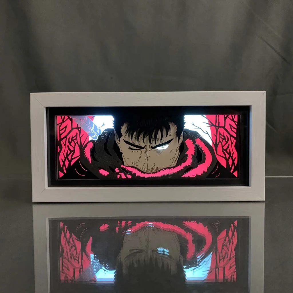 Anime Light Box Berserk Guts For Room Decor Led Night Light Manga Paper Carving Table Desk Lamp Gaming Lighting Gifts For Child
Anime Light Box Berserk Guts For Room Decor Led Night Light Manga Paper Carving Table Desk Lamp Gaming Lighting Gifts For Child