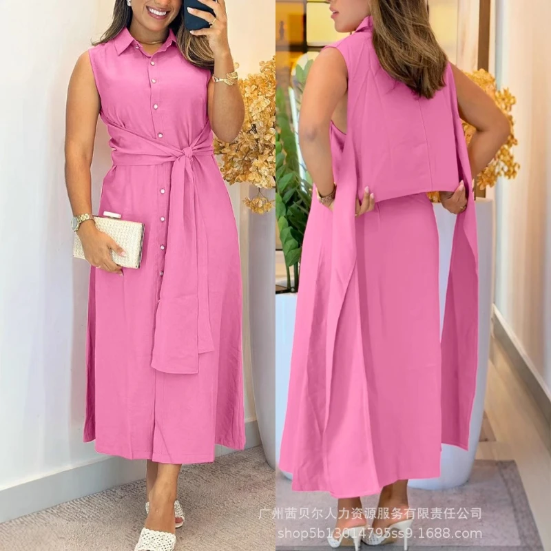 Long Dress Women Shirt Dresses A Line Vestidos Streetwear Full Sleeve Turn Down Collar Elegant Splice Y2k Party Work 2025 
Long Dress Women Shirt Dresses A Line Vestidos Streetwear Full Sleeve Turn Down Collar Elegant Splice Y2k Party Work 2025