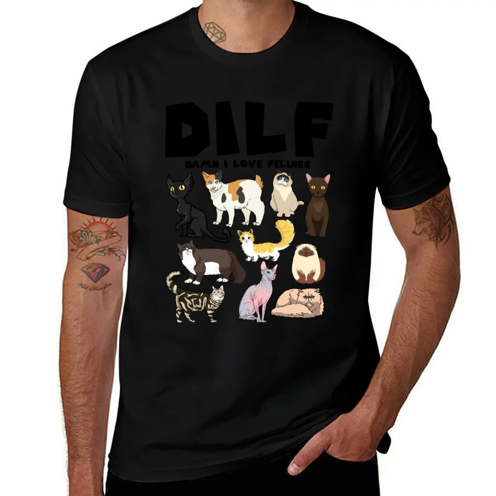 Felines Cat DILF Damn I Love Felines T-Shirt man t shirt cotton high quality printed t shirts for man T-Shirt
Felines Cat DILF Damn I Love Felines T-Shirt man t shirt cotton high quality printed t shirts for man T-Shirt