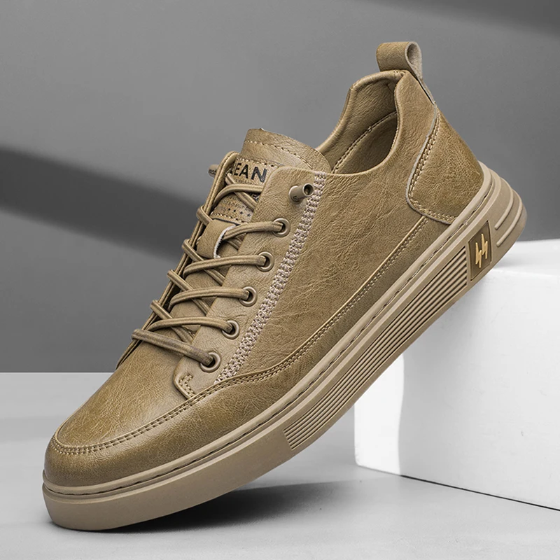 High End Brand Men's Genuine Leather Casual Shoes Simple White Wear-resistant Sole Men's Oxford Shoes Fashionable Sports Shoes
High End Brand Men's Genuine Leather Casual Shoes Simple White Wear-resistant Sole Men's Oxford Shoes Fashionable Sports Shoes