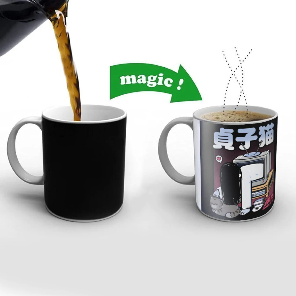 S-Sadako Cat Creativity Change Color Chang mug Ceramic mug Hot Coffee Cup Breakfast Cup Mug Friend Gift
S-Sadako Cat Creativity Change Color Chang mug Ceramic mug Hot Coffee Cup Breakfast Cup Mug Friend Gift