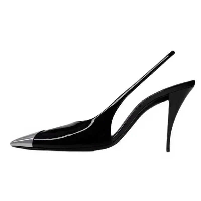 Aneikeh Sexy High Heels Black Classic Patent Leather Pointed Toe Slip-on Pumps Lady Thin Heels Mules Shoes for Women
Aneikeh Sexy High Heels Black Classic Patent Leather Pointed Toe Slip-on Pumps Lady Thin Heels Mules Shoes for Women