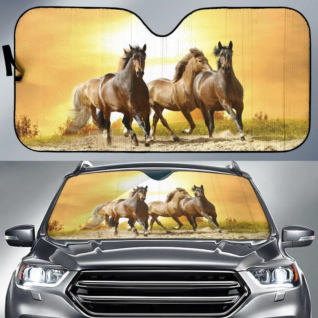 Wild horse car sun shades car uv protection windshield sunshade accessories for family gifts
Wild horse car sun shades car uv protection windshield sunshade accessories for family gifts