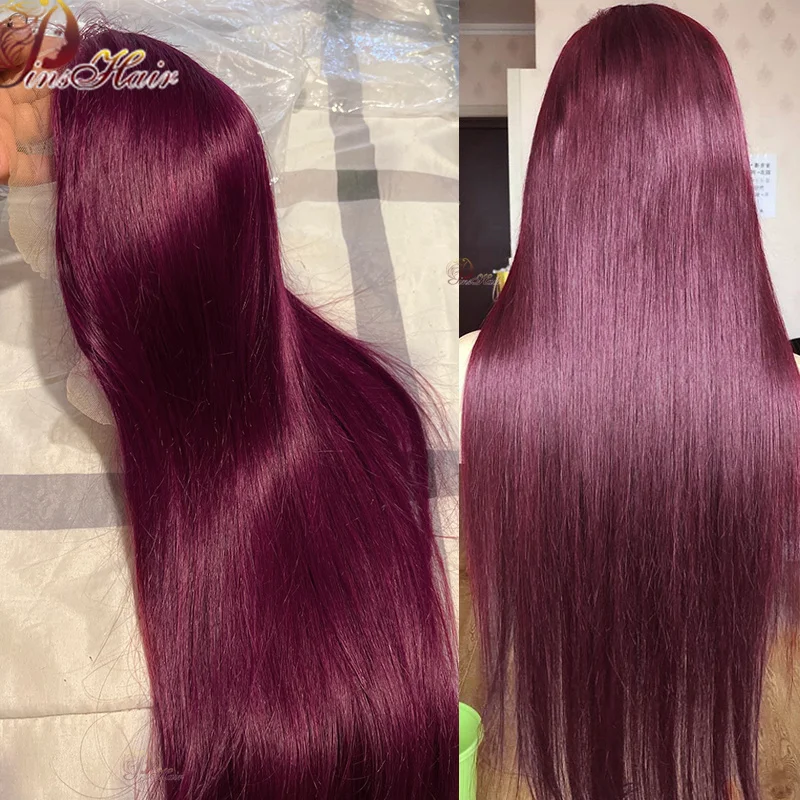 Burgundy Straight Lace Front Human Hair Wigs Pre Plucked 13X6 HD Transparent Lace Frontal Wig Red 99J Color Human Hair For Women
Burgundy Straight Lace Front Human Hair Wigs Pre Plucked 13X6 HD Transparent Lace Frontal Wig Red 99J Color Human Hair For Women