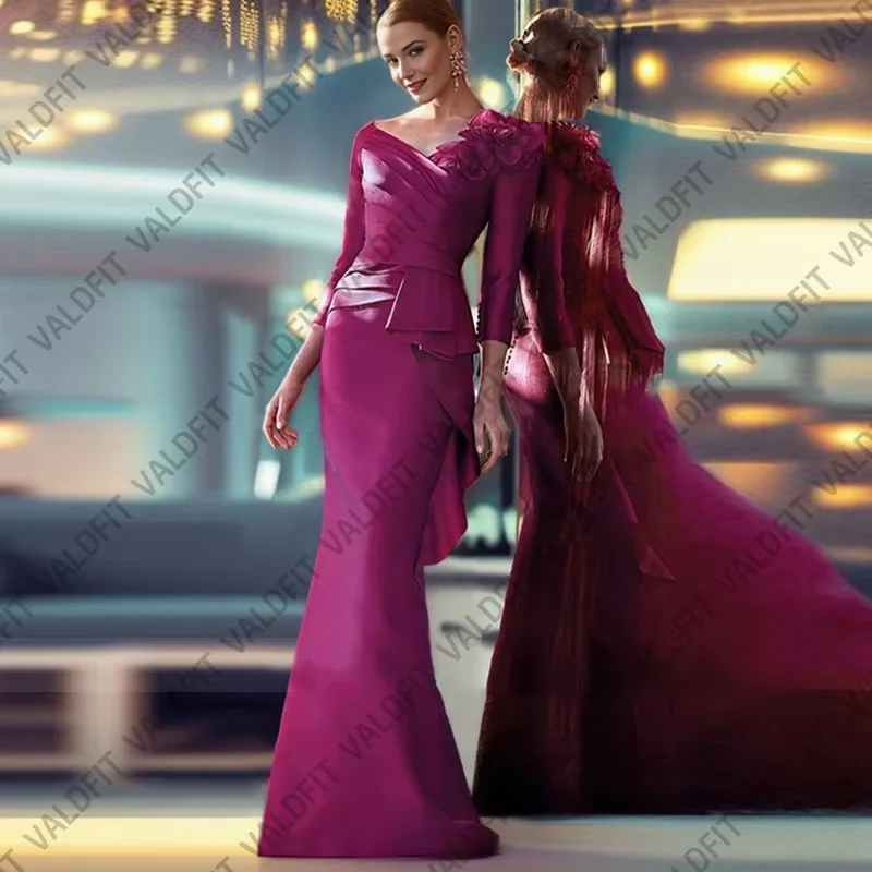 Long Sleeves Muslim Burgundy Satin Mother of the Bride Dresses Wedding Party Dress Vestido Invitada Boda
Long Sleeves Muslim Burgundy Satin Mother of the Bride Dresses Wedding Party Dress Vestido Invitada Boda