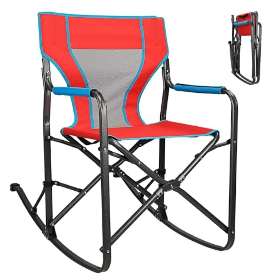Oversized Rocking Camping Chair Portable Folding Director Chair Rocker Camp Chair for Outdoor Backyard Patio Lawn Garden
Oversized Rocking Camping Chair Portable Folding Director Chair Rocker Camp Chair for Outdoor Backyard Patio Lawn Garden