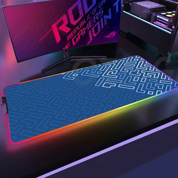 Line Design Large RGB Mouse Pad XXL Gaming Mousepad LED Mouse Mat Gamer Mousepads Luminous Table Mats Desk Pads With Backlit