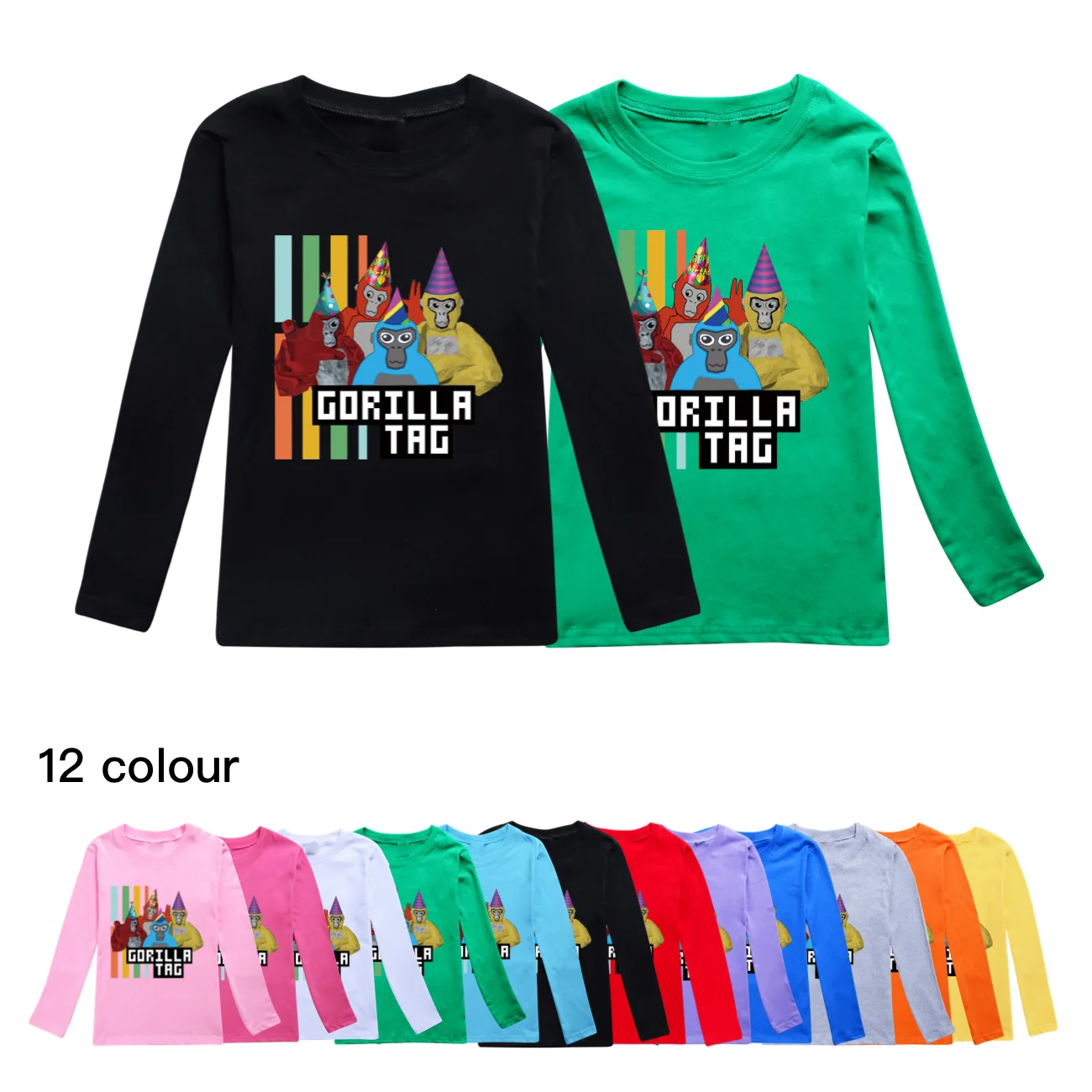 Newest Gorilla Tag Monke T Shirt Baby Girls Cartoon Casual Tops Kids Long Sleeve Tops Toddler Boy Casual Tee Children's Clothing
Newest Gorilla Tag Monke T Shirt Baby Girls Cartoon Casual Tops Kids Long Sleeve Tops Toddler Boy Casual Tee Children's Clothing