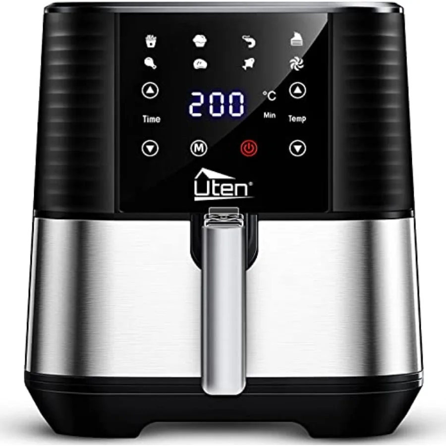 5.5L Air Fryer, Electric Oilless Cooker with LED Digital Touchscreen, 7 in 1 Hot Oven Cooker, 6 Quart Large Stainless Steel Non
5.5L Air Fryer, Electric Oilless Cooker with LED Digital Touchscreen, 7 in 1 Hot Oven Cooker, 6 Quart Large Stainless Steel Non