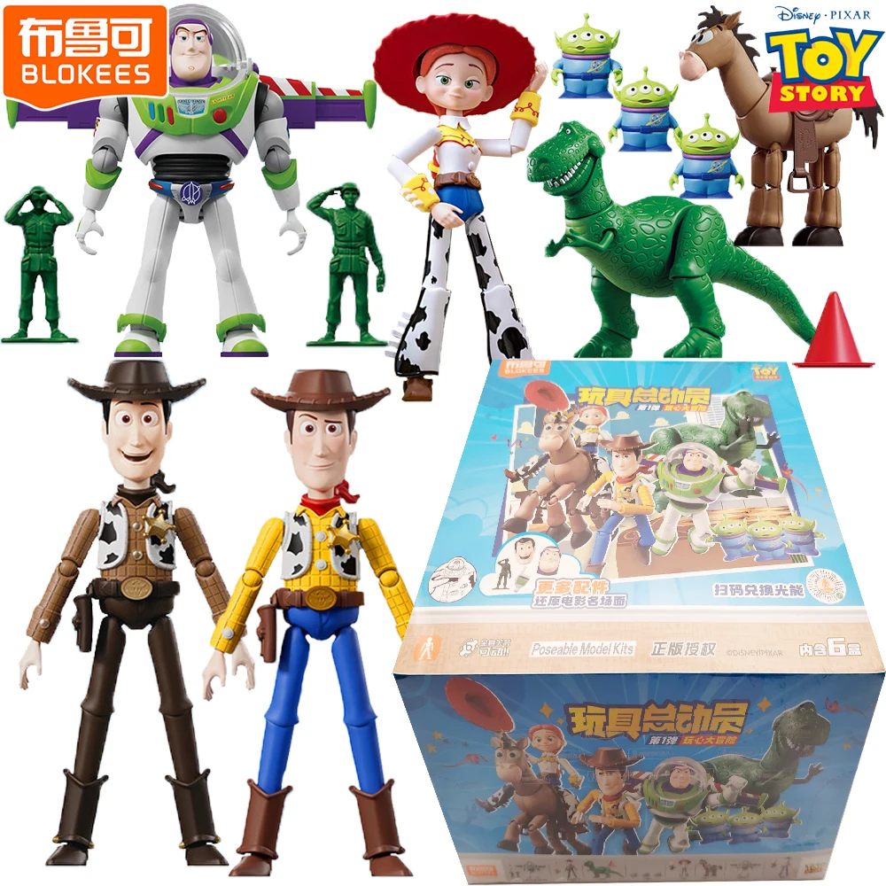 Original BLOKEES Toy Story Blind Box Woody Jessie Cute Cartoon Fun Poseable Model Kits Disney Pixer Exquisite Peripheral Gifts
Original BLOKEES Toy Story Blind Box Woody Jessie Cute Cartoon Fun Poseable Model Kits Disney Pixer Exquisite Peripheral Gifts