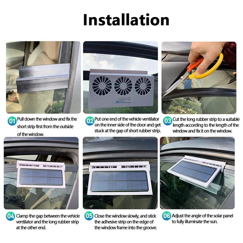 Solar Powered 3 Fan Car Exhaust Fan, Car Radiator Fan Air Vent Radiator Energy Saving Exhaust Fan Radiator
Solar Powered 3 Fan Car Exhaust Fan, Car Radiator Fan Air Vent Radiator Energy Saving Exhaust Fan Radiator