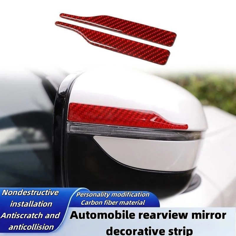 2PCS Red Carbon Fiber Mirror Guards, Anti-Collision Scratch Proof Strips, Reflective Auto Sticker, Universal Fit Car Accessories
2PCS Red Carbon Fiber Mirror Guards, Anti-Collision Scratch Proof Strips, Reflective Auto Sticker, Universal Fit Car Accessories