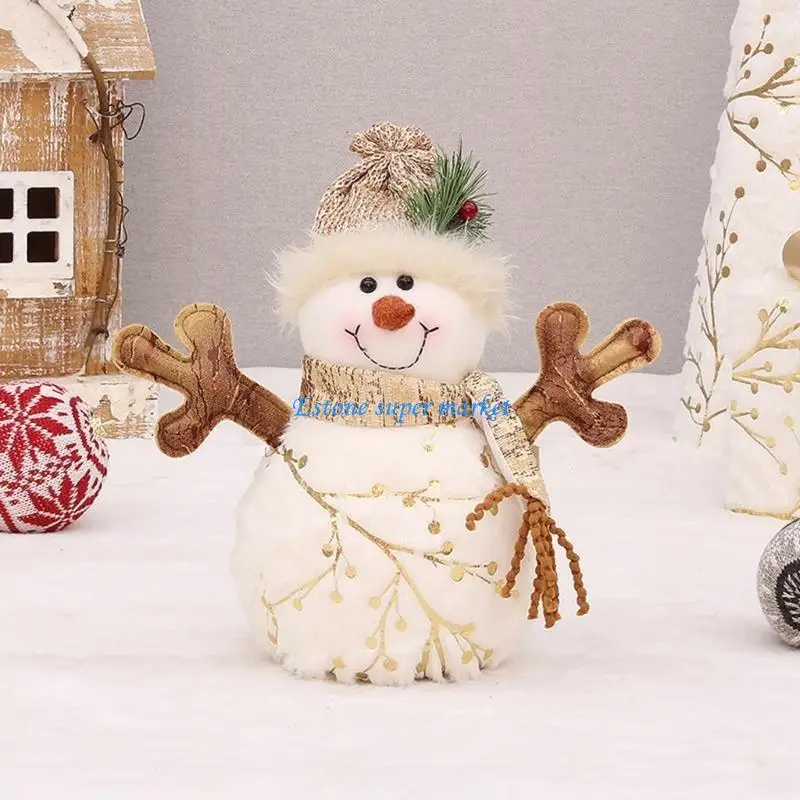 090B Snowman Decorations Plush Doll Handmade (with Scarf Christmas Mistletoe
090B Snowman Decorations Plush Doll Handmade (with Scarf Christmas Mistletoe